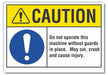 Caution Sign 10inx14in Non-PVC Polymer
