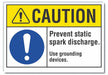 Caution Sign 7in x 10in Non-PVC Polymer