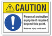 Caution Sign 10inx14in Non-PVC Polymer