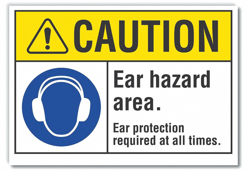 Caution Sign 10in x 14in Non-PVC Polymer