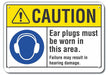 Caution Sign 7 in x 10 in Aluminum