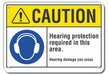 Caution Sign 10 inx14 in Plastic