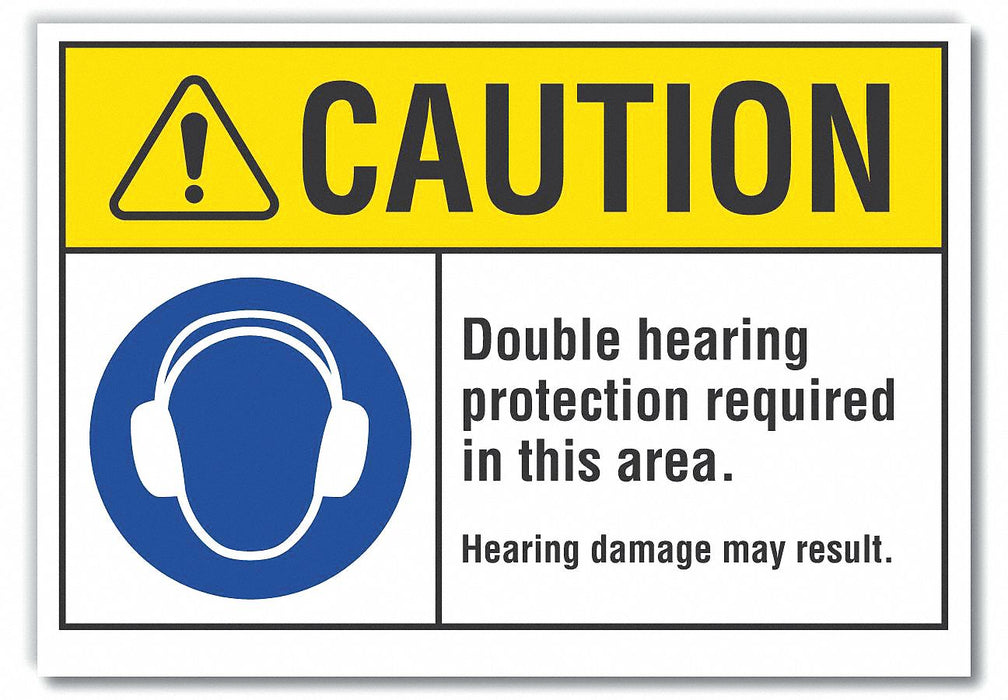 Caution Sign 7inx10in Non-PVC Polymer
