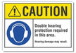 Caution Sign 7inx10in Non-PVC Polymer