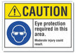 Caution Sign 7in x 10in Non-PVC Polymer