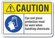 Caution Sign 7 inx10 in Plastic
