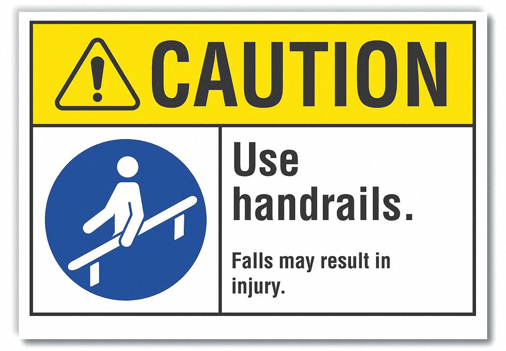 Caution Sign 7inx10in Non-PVC Polymer