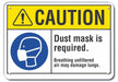 Caution Sign 7 inx10 in Plastic