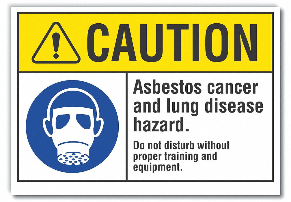 Caution Sign 7inx10in Non-PVC Polymer