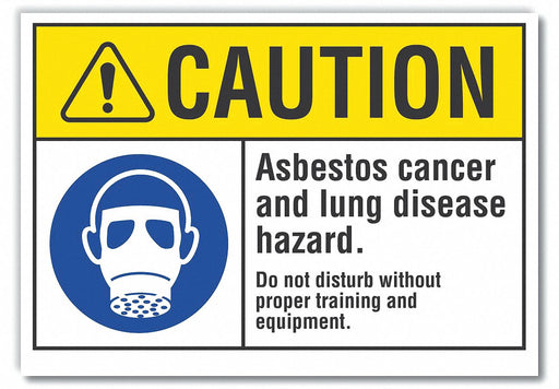 Caution Sign 7inx10in Non-PVC Polymer