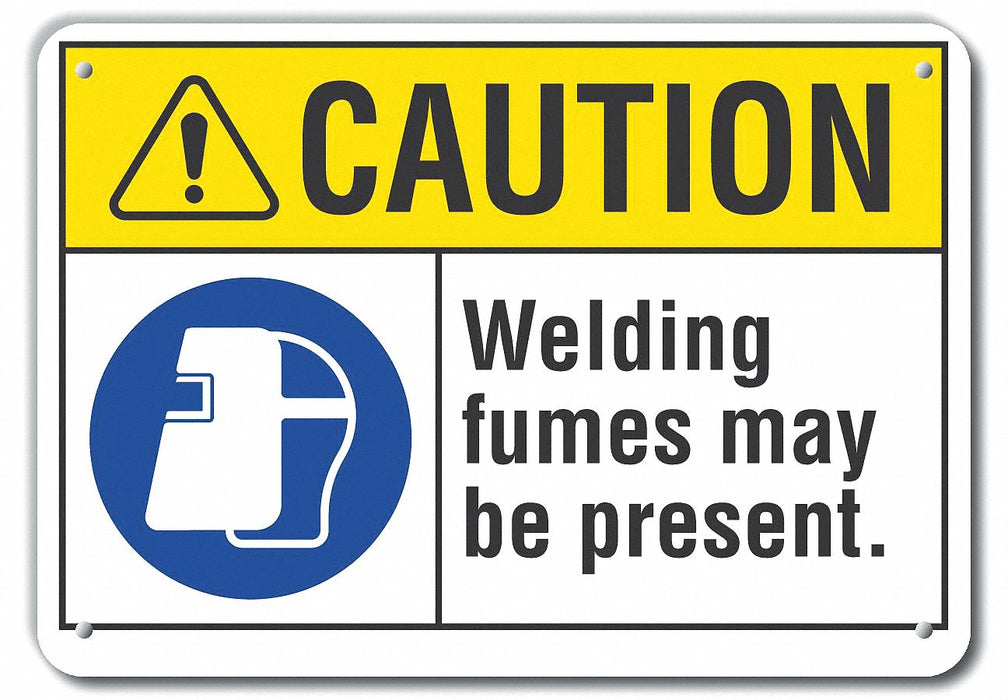 Caution Sign 10 inx14 in Plastic