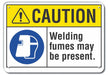 Caution Sign 10 inx14 in Plastic