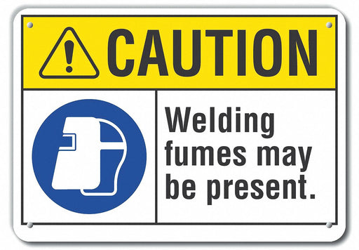Caution Sign 10 inx14 in Plastic