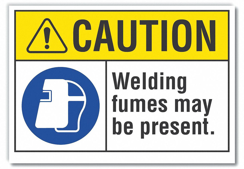 Caution Sign 7inx10in Non-PVC Polymer