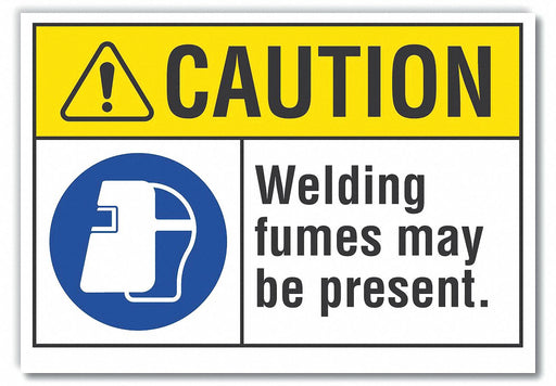 Caution Sign 7inx10in Non-PVC Polymer