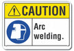 Caution Sign 10 inx14 in Plastic