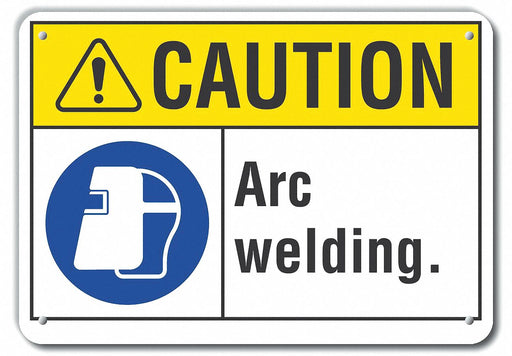 Caution Sign 10 inx14 in Plastic