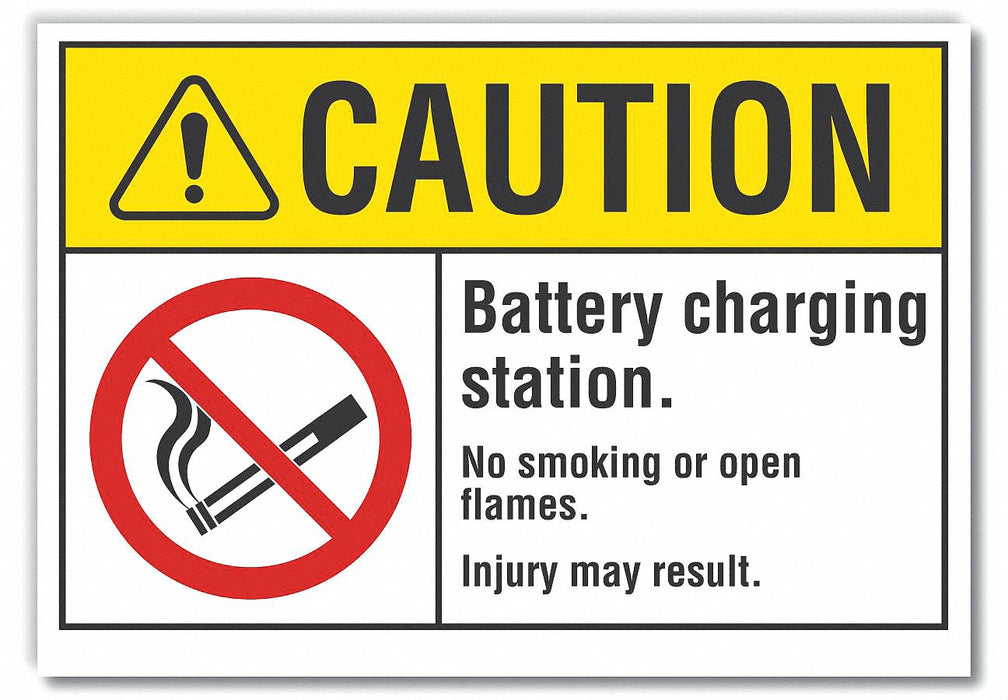 Caution Sign 7inx10in Non-PVC Polymer