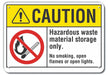 Caution Sign 10 in x 14 in Plastic