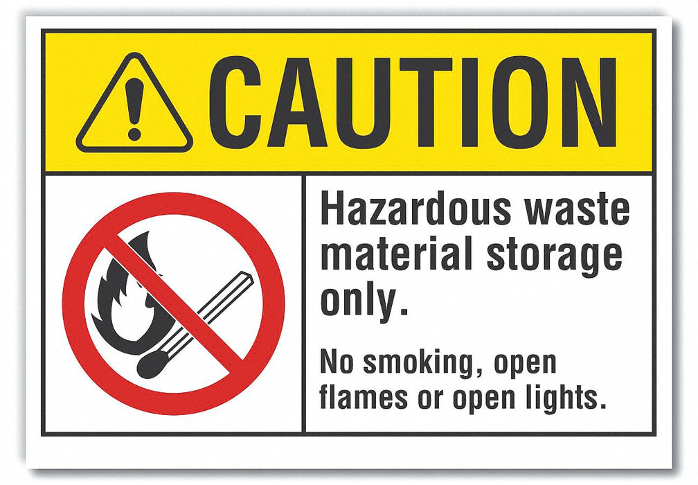 Caution Sign 10inx14in Non-PVC Polymer