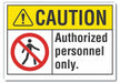 Caution Sign 7inx10in Non-PVC Polymer