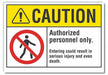 Caution Sign 7inx10in Non-PVC Polymer