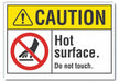 Caution Sign 10inx14in Non-PVC Polymer