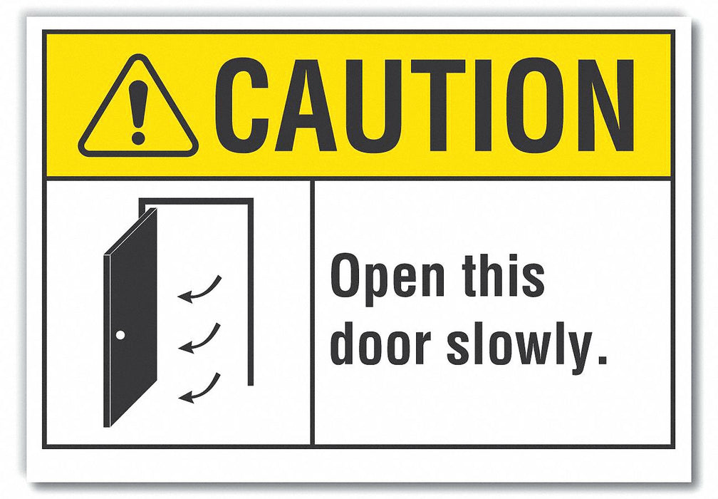 Caution Sign 7in x 10in Non-PVC Polymer