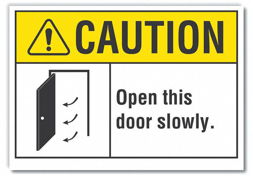 Caution Sign 7in x 10in Non-PVC Polymer