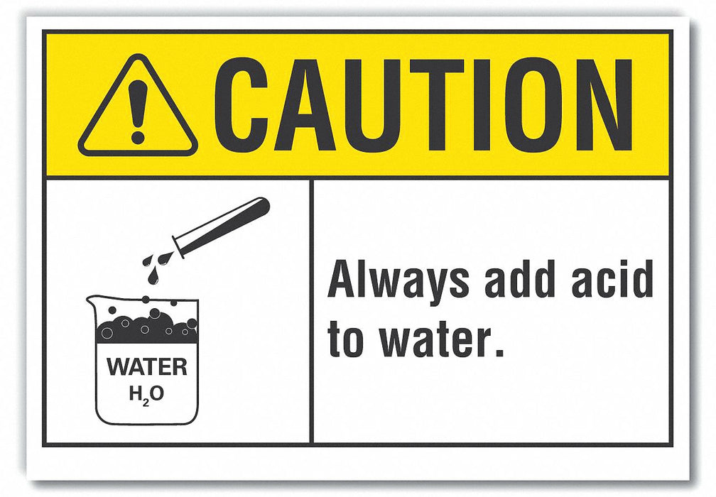 Caution Sign 7inx10in Non-PVC Polymer