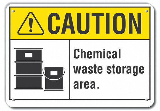 Caution Sign 7 inx10 in Plastic