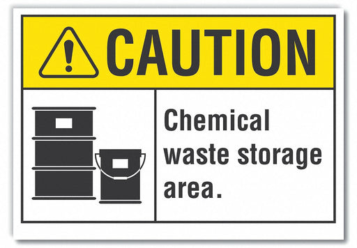 Caution Sign 7inx10in Non-PVC Polymer