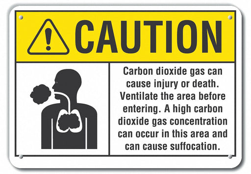 Caution Sign 10 inx14 in Plastic