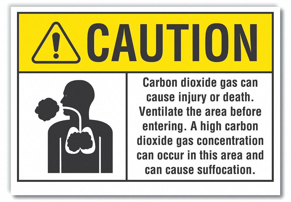 Caution Sign 7inx10in Non-PVC Polymer