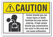 Caution Sign 7inx10in Non-PVC Polymer