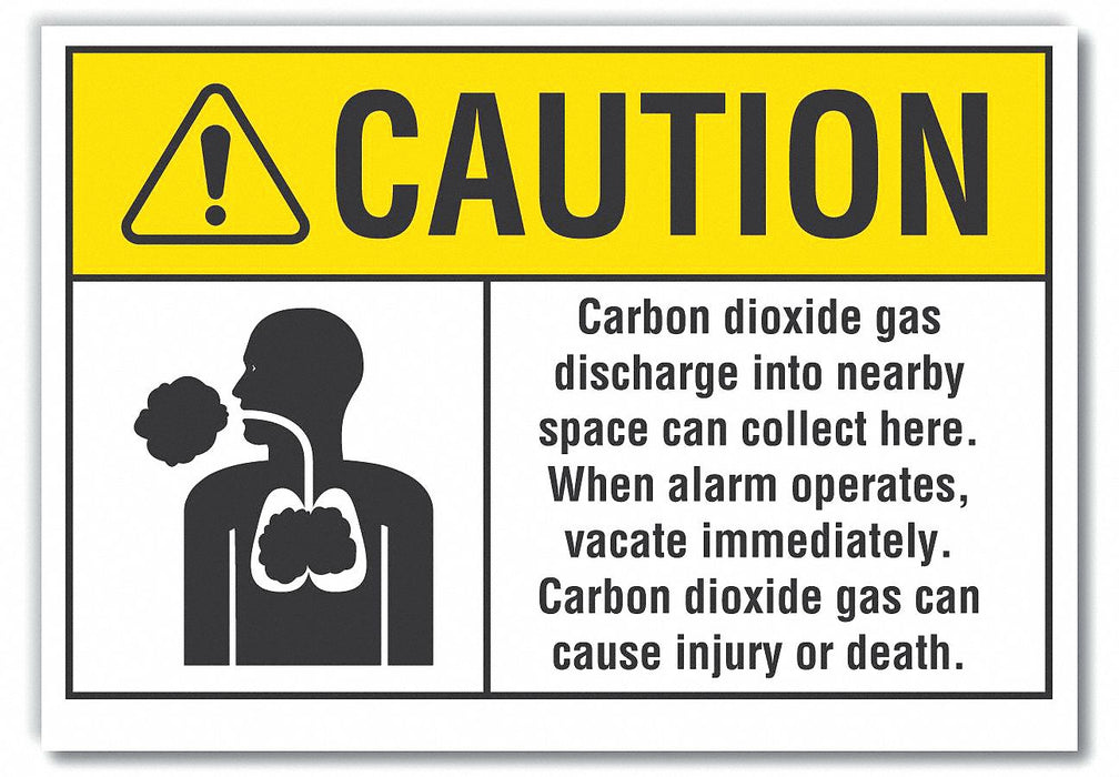 Caution Sign 7inx10in Non-PVC Polymer