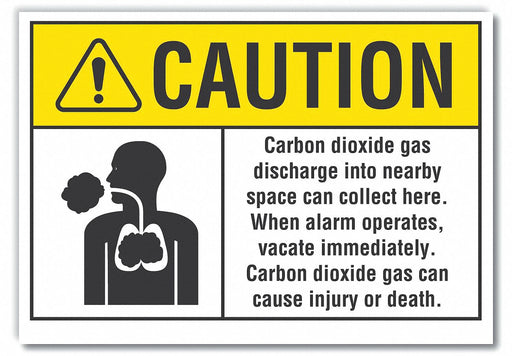 Caution Sign 10inx14in Non-PVC Polymer