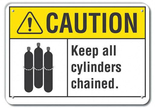 Caution Sign 10 inx14 in Plastic