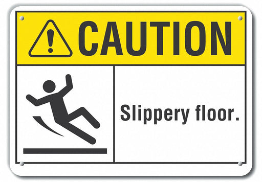 Caution Sign 10 inx14 in Plastic