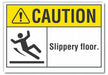 Caution Sign 7in x 10in Non-PVC Polymer