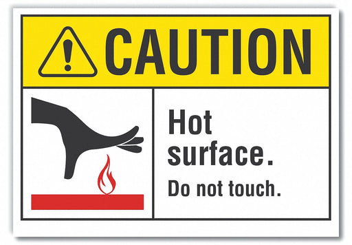 Caution Sign 10inx14in Non-PVC Polymer