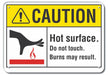 Caution Sign 7 in x 10 in Aluminum