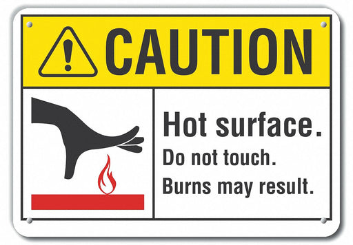 Caution Sign 10 inx14 in Plastic