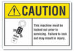 Caution Sign 7inx10in Non-PVC Polymer