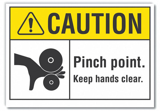 Caution Sign 7inx10in Non-PVC Polymer