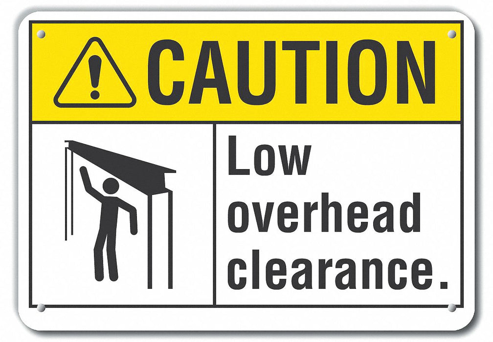 Caution Sign 7 inx10 in Plastic