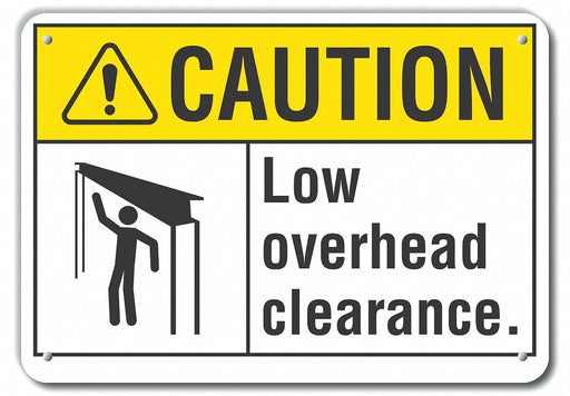 Caution Sign 10 in x 14 in Plastic