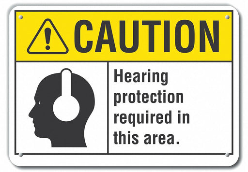 Caution Sign 10 inx14 in Plastic
