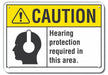 Caution Sign 7 inx10 in Plastic