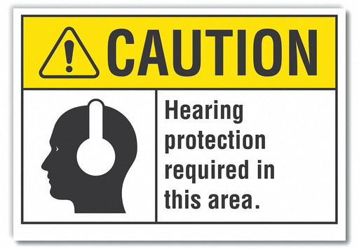 Caution Sign 10in x 14in Non-PVC Polymer